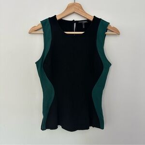 Intermix Black and Green Sleeveless Top